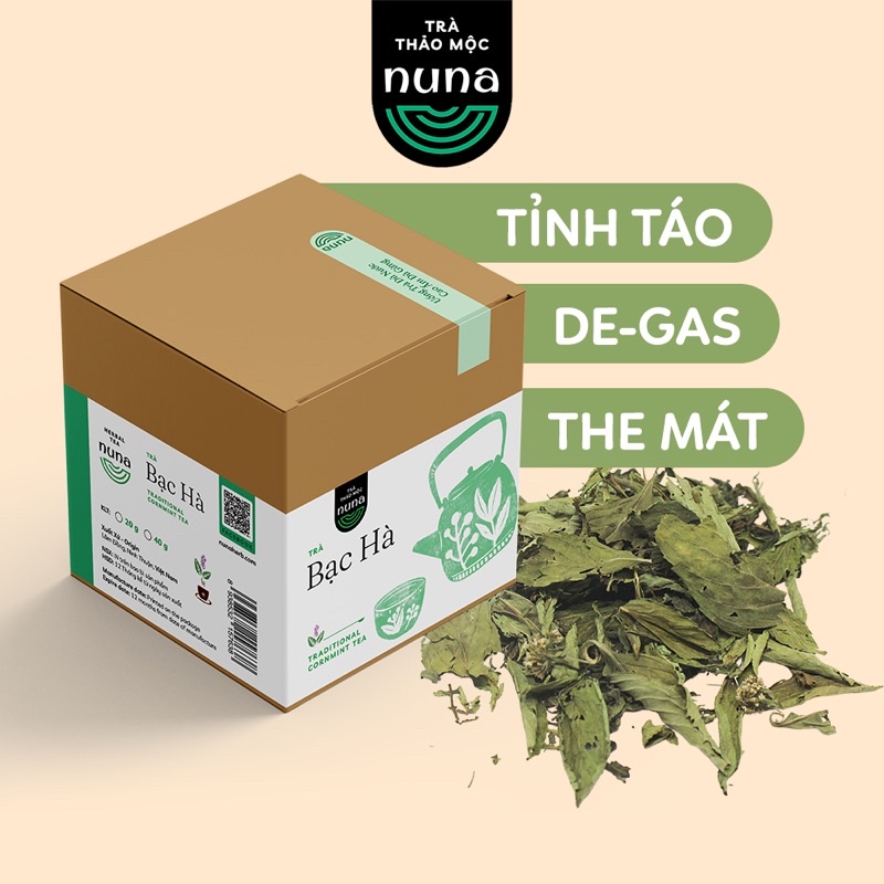 [TẶNG Hũ Cam Sấy].Mua 2 hộp Bạc Hà Nuna 20G với giá không đổi - TẶNG cam sấy, thức uống detox, hỗ trợ thư giãn, tỉnh táo