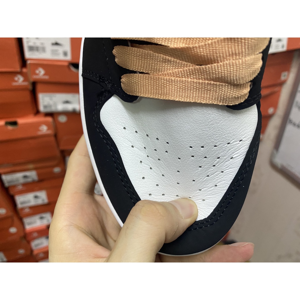 [FreeShip – ẢNH TỰ CHỤP] Giày thể thao Sneakers Jordan 1 Đen trắng kẻ hồng bản cao cấp | BigBuy360 - bigbuy360.vn
