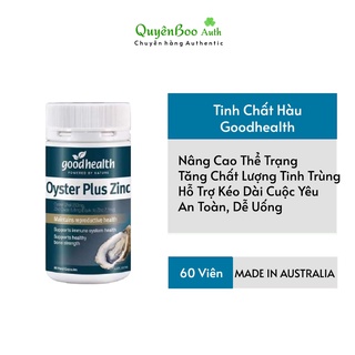 Tinh Chất Hàu Úc Goodhealth Oyster Plus ZinC Hỗ Trợ Tăng Cường Sinh Lý Nam Giới 60 viên
