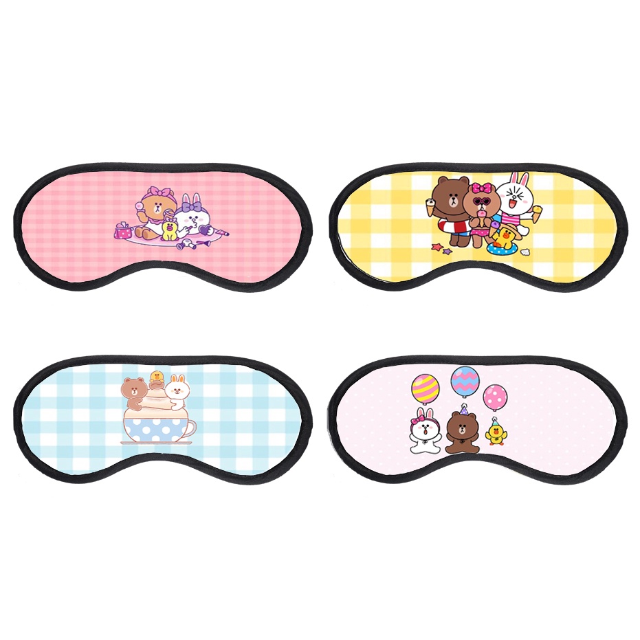 Bịt mắt ngủ gấu brown thỏ cony vịt sally BMN1 cute dễ thương