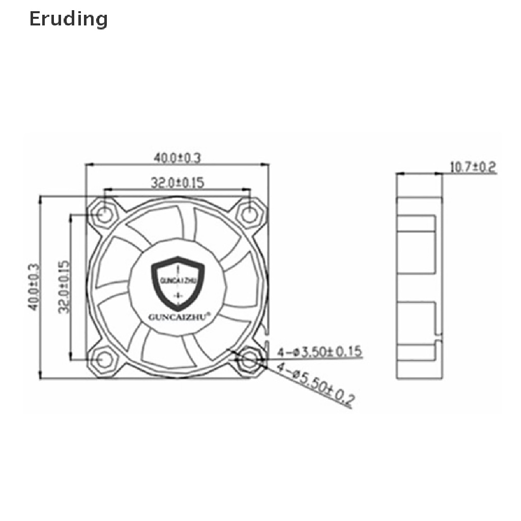 Quạt TảN NhiệT ĐèN LED 2 pin 4010 DC 5v 12v 24v