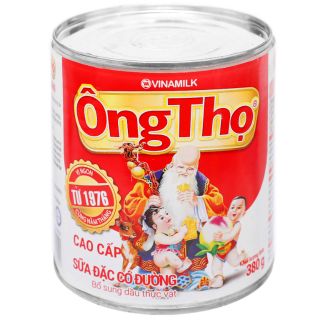 Sữa đặc có đường thương hiệu Ông Thọ màu đỏ 380g