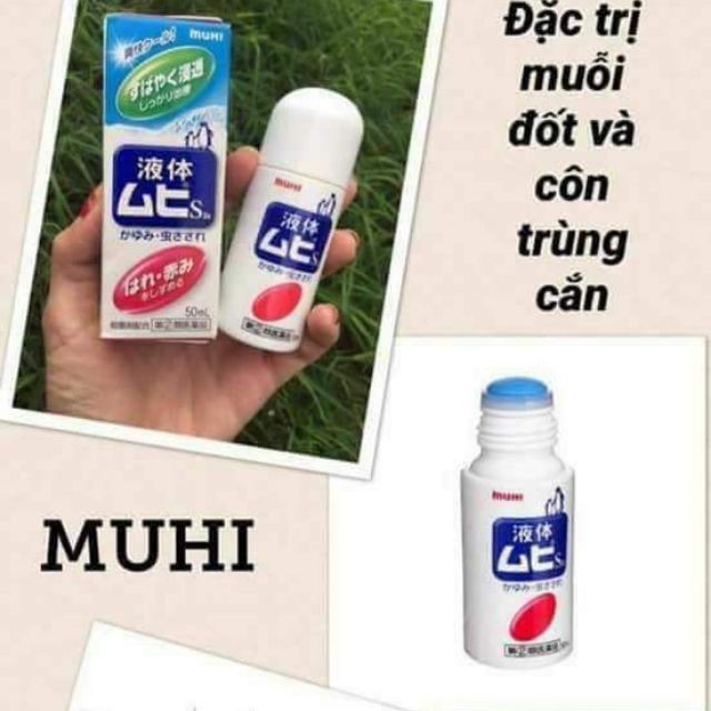 Lăn muỗi đốt Muhi 40ml cho bé từ 6 tháng tuổi