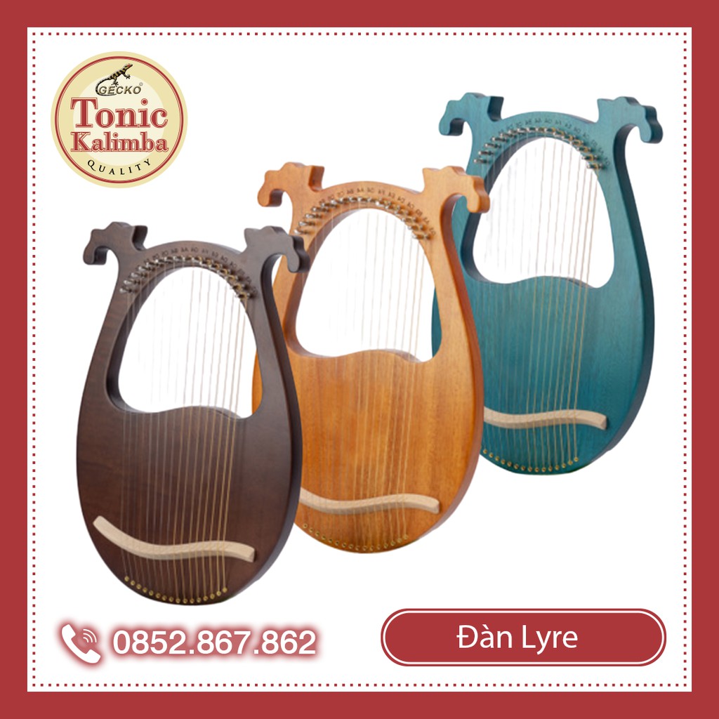 [LYRE 16 DÂY] Đàn Lyre 16 dây lyre harp nguyên khối TN001- Đầy đủ phụ kiện