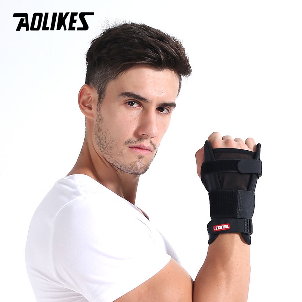 Aolikes 1 Băng Quấn Bảo Vệ Cổ Tay Bằng Thép Dành Cho Nam Và Nữ