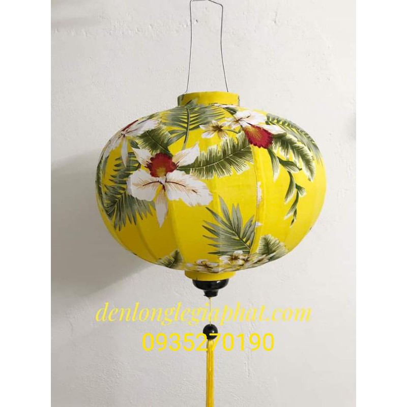 ĐÈN LỒNG HỘI AN VẢI HOA SIZE 45