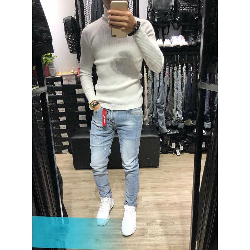 Quần Jean Bạc Dáng Body Hàn Quốc | BigBuy360 - bigbuy360.vn