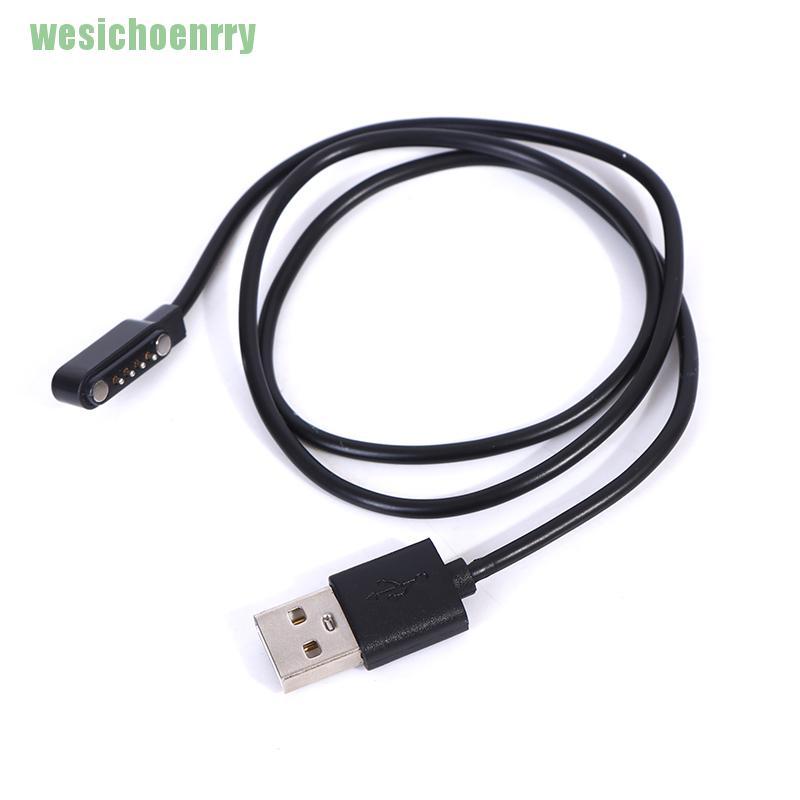 ☆Cáp Sạc Từ Tính 4 Pin 2.54mm Cho Đồng Hồ Thông Minh KW88 GT88