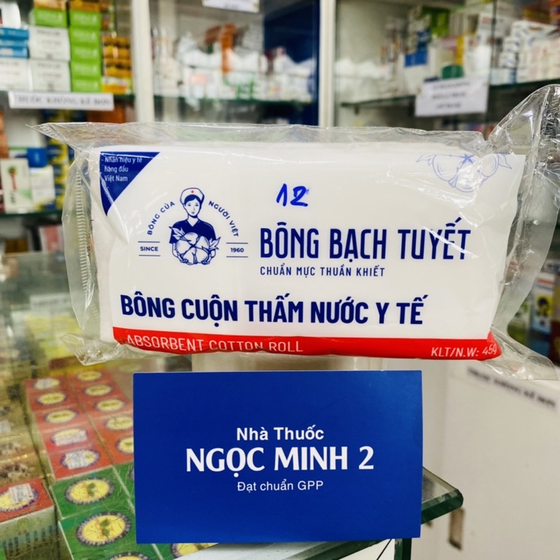 ✅ [Chính Hãng] Bông Bạch Tuyết ( 45g ) Bông Zigzag Thấm nước y tế chuẩn y khoa.