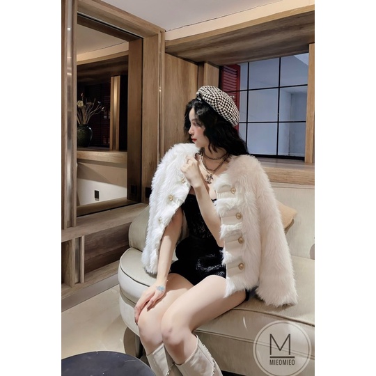 Áo lông hoàng gia khuy đồng cao cấp cực sang chảnh | BigBuy360 - bigbuy360.vn