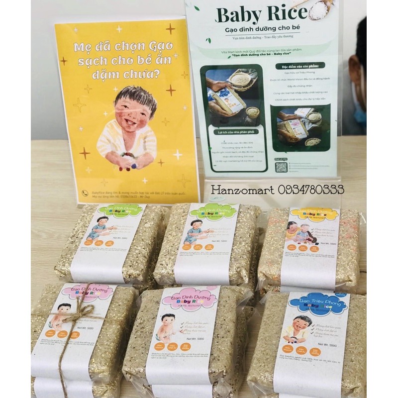 Gạo dinh dưỡng trộn hạt ngũ cốc cao cấp ăn dặm BABY RICE