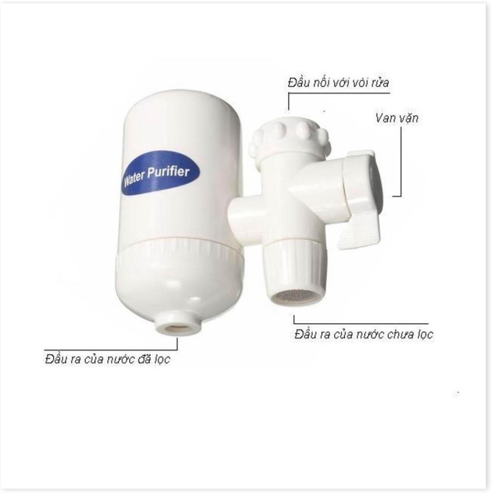 Vòi lọc nước trực tiếp - Đầu lọc nước tại vòi Water Purifier lọc siêu sạch loại bỏ cặn bẩn, rỉ sét, vi khuẩn