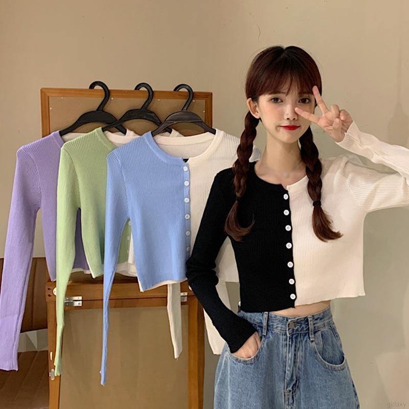 Áo Len Dài Tay Phong Cách Hàn Quốc Trẻ Trung Dành Cho Nữ