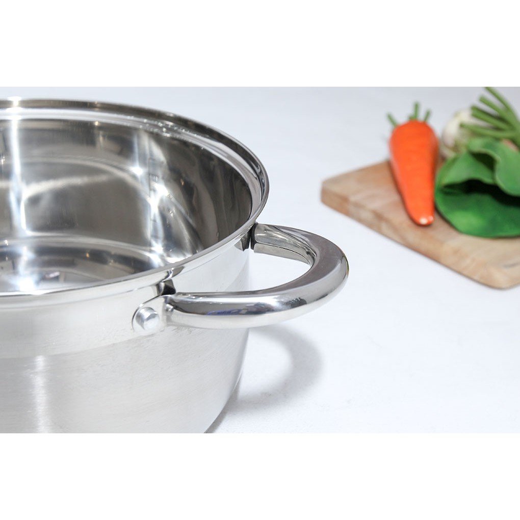 [SALE XẢ KHO!!!] Nồi inox 24cm Kangaroo KG868L - Nồi luộc gà inox Kangaroo