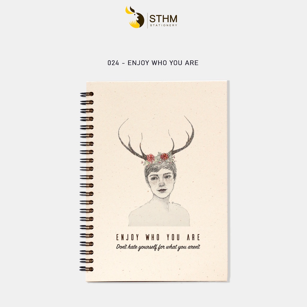 ENJOY WHO YOU ARE - Sổ tay bìa cứng - A5 - 024 - STHM stationery
