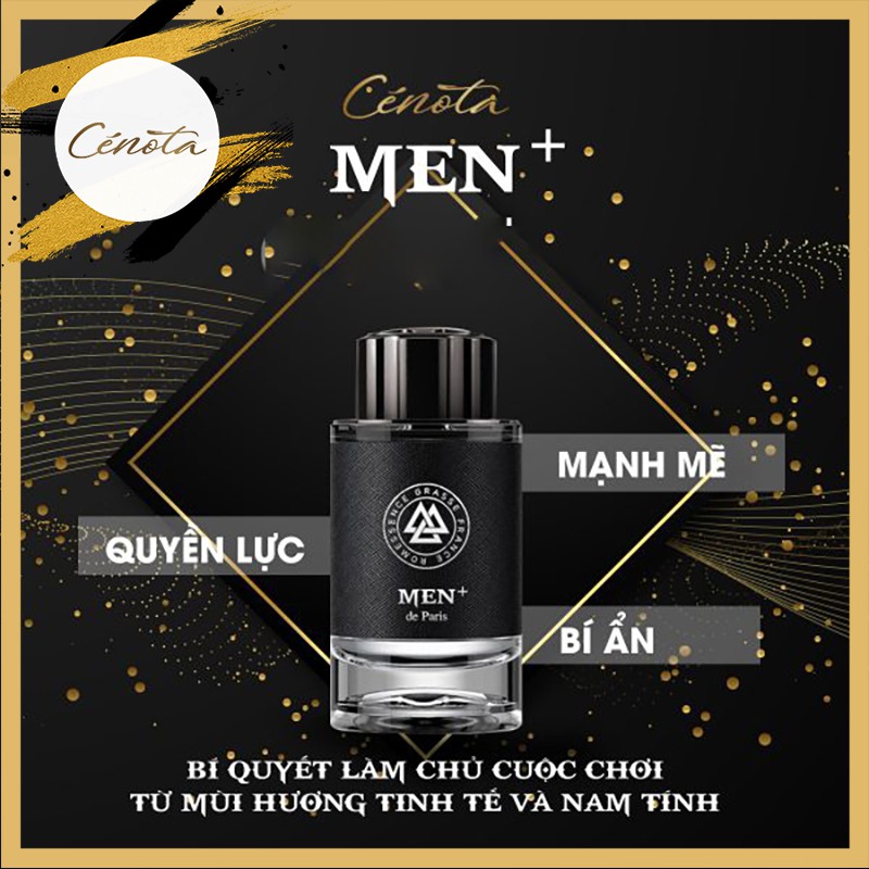 Nước hoa nam Cénota men plus 100ml, nước hoa nam tính quyến rũ