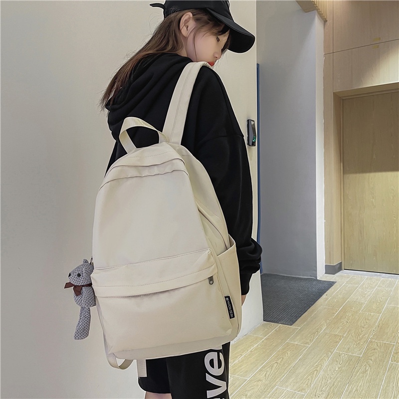 Ba lô đi học PRETTYZYS chống thấm nước phong cách Hàn Quốc 2021 thời trang dành cho cả nam và nữ