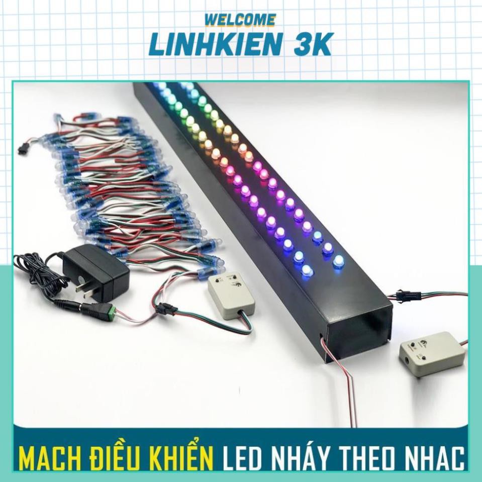 Mạch điều khiển ĐÈN LED nháy theo nhạc 1903 FullColor [ Đã nạp Full hiệu ứng ]