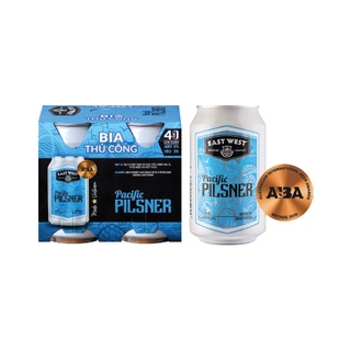 Gói 4-lon bia East West Pacific Pilsner