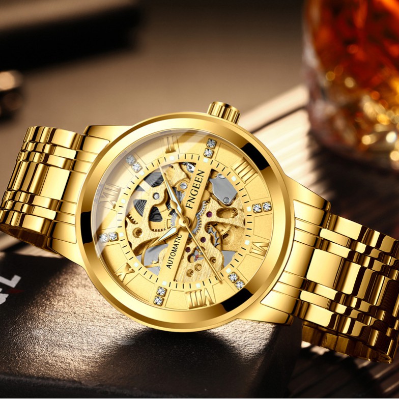 Đồng hồ cơ nam chính hãng FNGEEN lộ máy tuyệt đẹp, kiểu dáng lịch lãm, dây thép không rỉ ( Mã: AFC04 ) | BigBuy360 - bigbuy360.vn