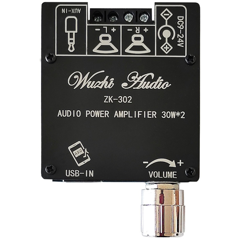 Bảng Mạch Khuếch Đại Âm Thanh zzz ZK-302 2.0CH 30W + 30W Chất Lượng Cao