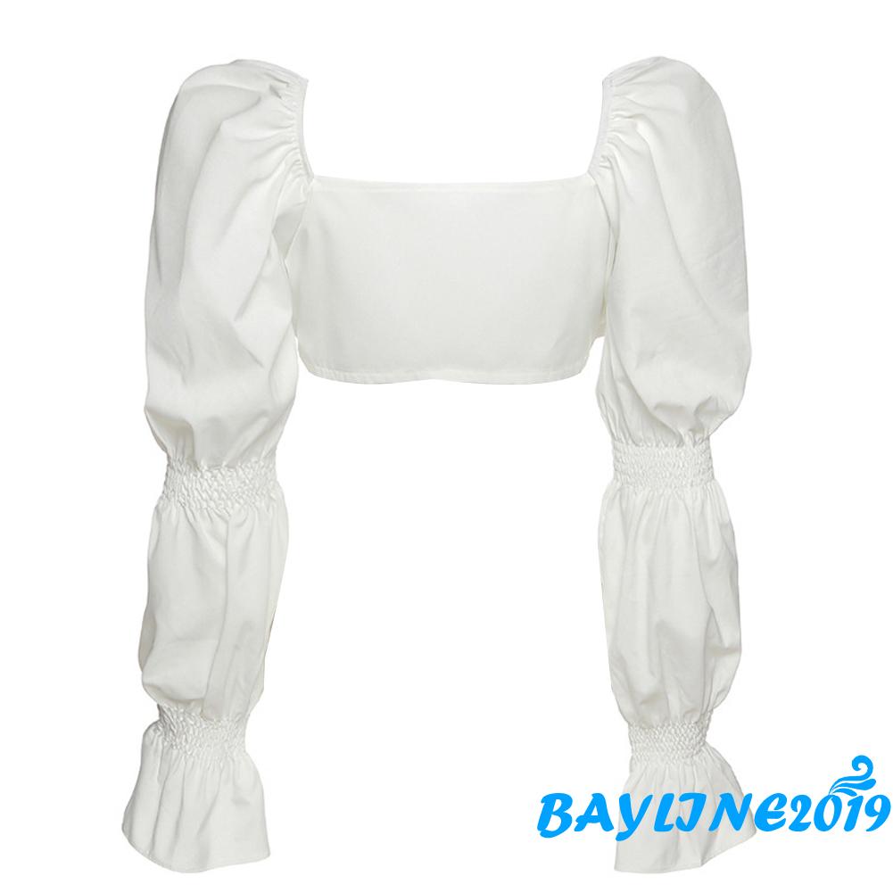 Áo croptop tay dài phong cách thời trang dành cho phái đẹp