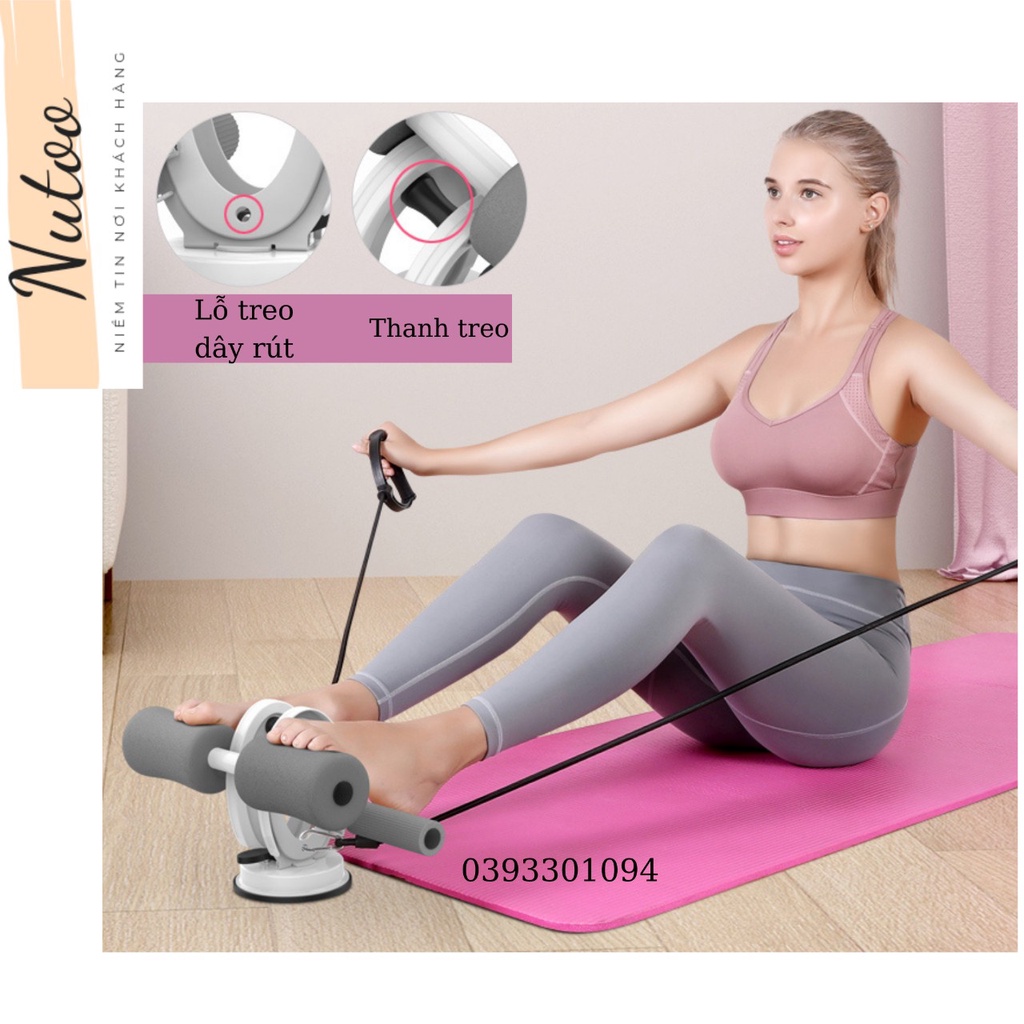 Dụng cụ gập bụng đa năng thay đổi kích thước đệm gót chân hỗ trợ các bài cơ bụng tập gym tại nhà giảm mỡ bụng