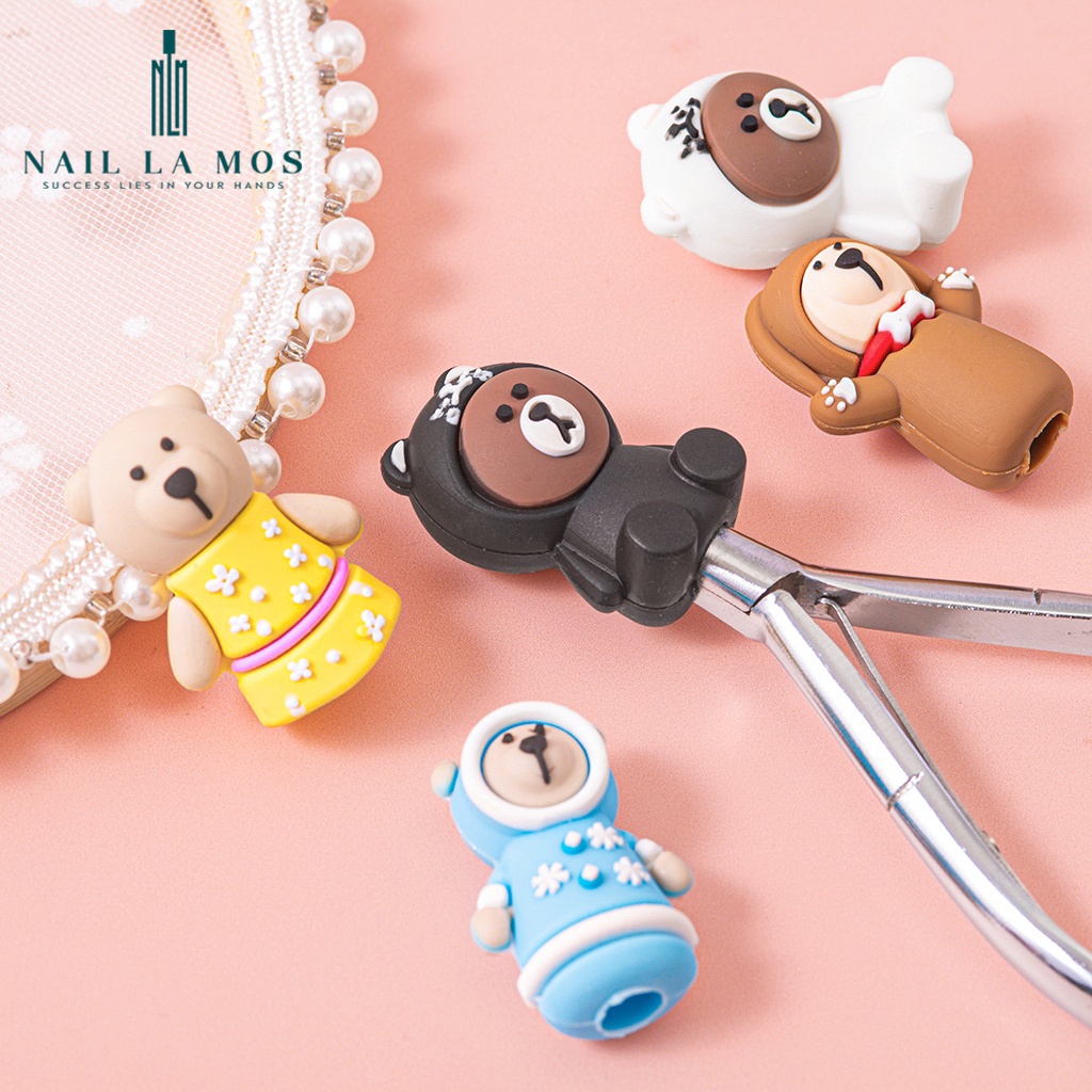 Bọc đầu kìm hình thú cute - Bọc bảo vệ đầu kềm silicon chuyên dụng cho dân làm móng