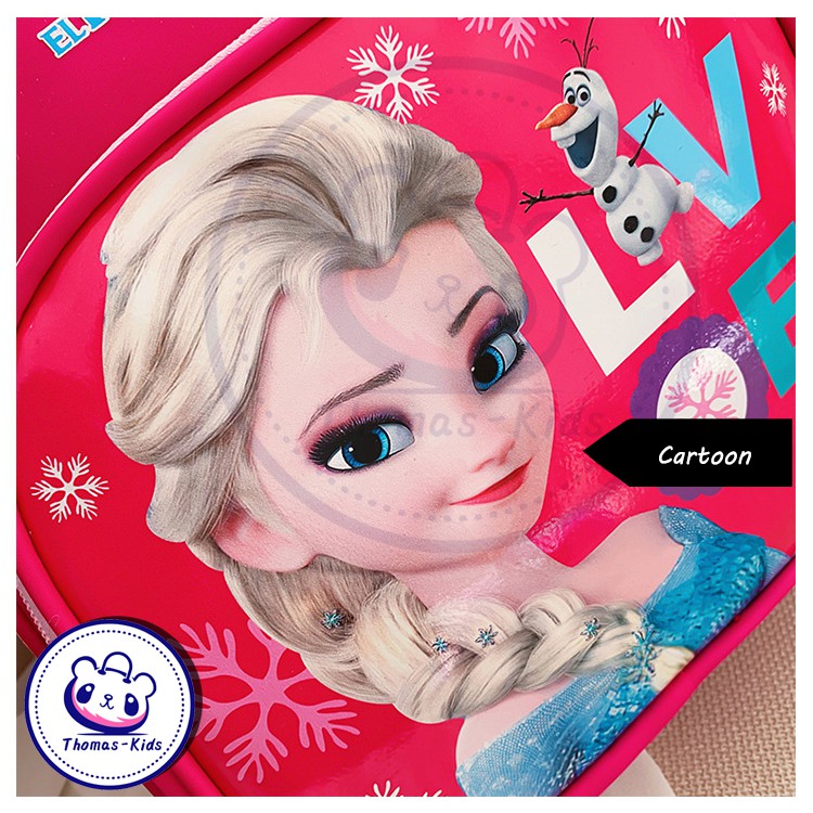 [THOMAS KIDS] Ba Lô Đi Học Họa Tiết Hoạt Hình Sofia Frozen Thời Trang Cho Bé 4-6 Tuổi