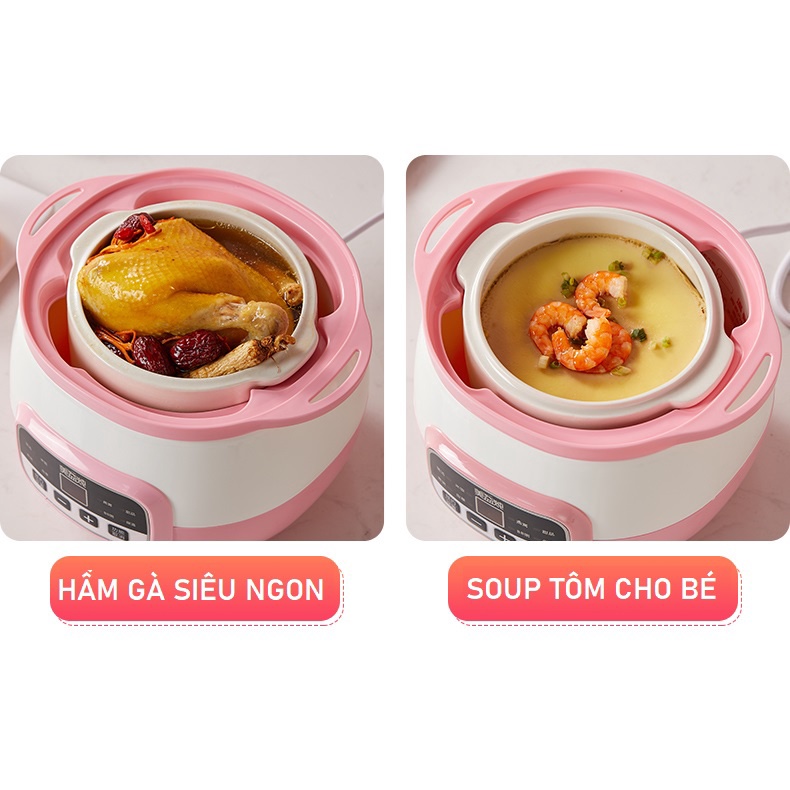 NỒI NẤU CHÁO, NINH, HẦM, HẤP CÁCH THUỶ 4 IN 1 YOOTA BABY