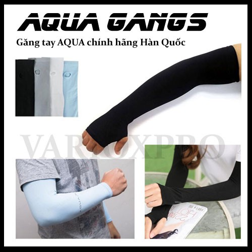 [Chính hãng]: Găng tay bao cánh tay chống nắng thời trang Hàn Quốc - Bao tay thể thao, đi phượt có ngón AQUA