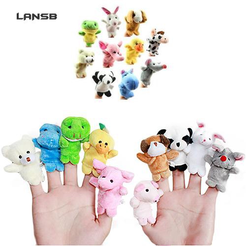 10 Rối bông đeo ngón tay hình các con vật đáng yêu