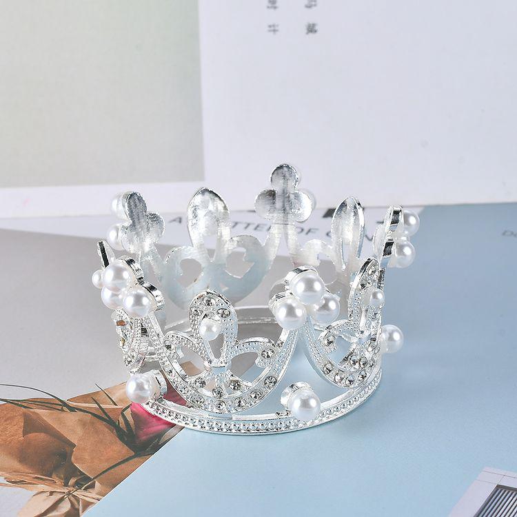 Trang trí vương miện nhỏ bạc