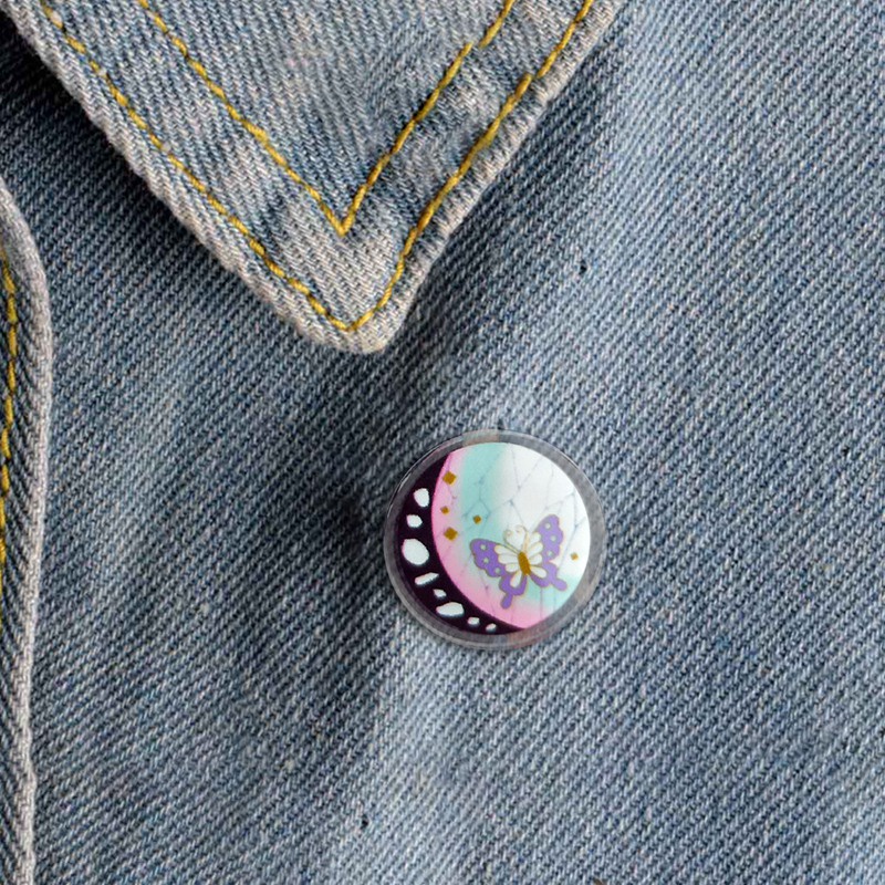 Huy hiệu cài áo phong cách nhân vật hoạt hình Thanh gươm diệt quỷ