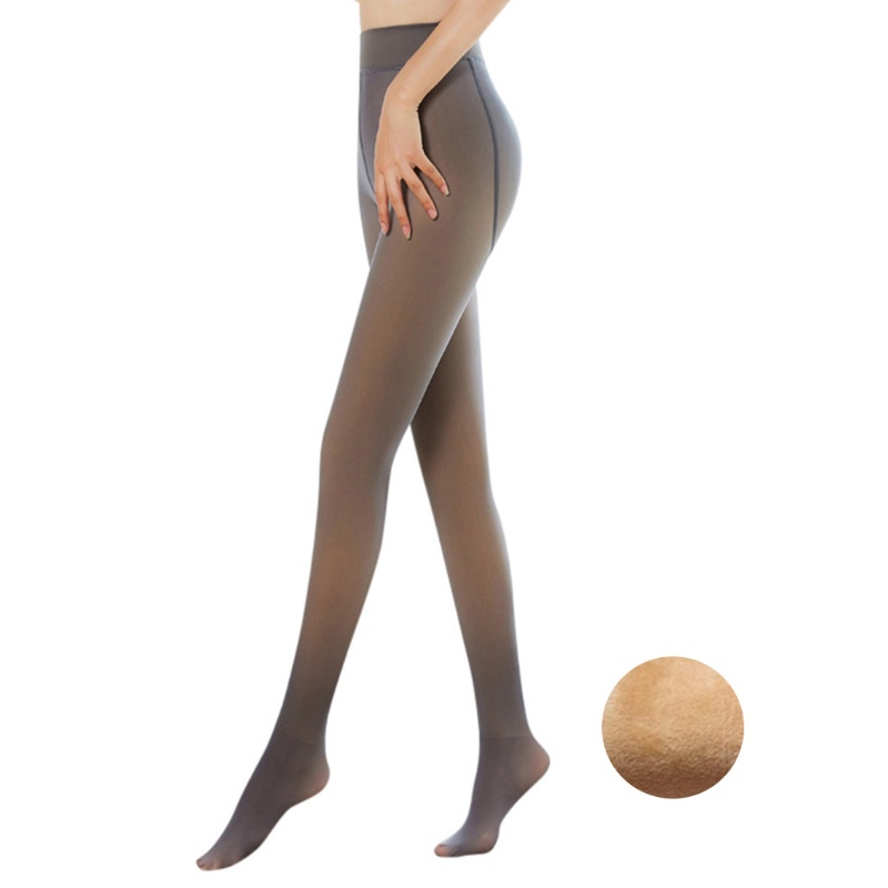 Quần vớ lót lông cừu giả trong mờ ấm áp thời trang dành cho nữ