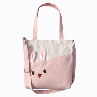 TOTE ĐEO 2 KIỂU _ Tai thỏ túi vải