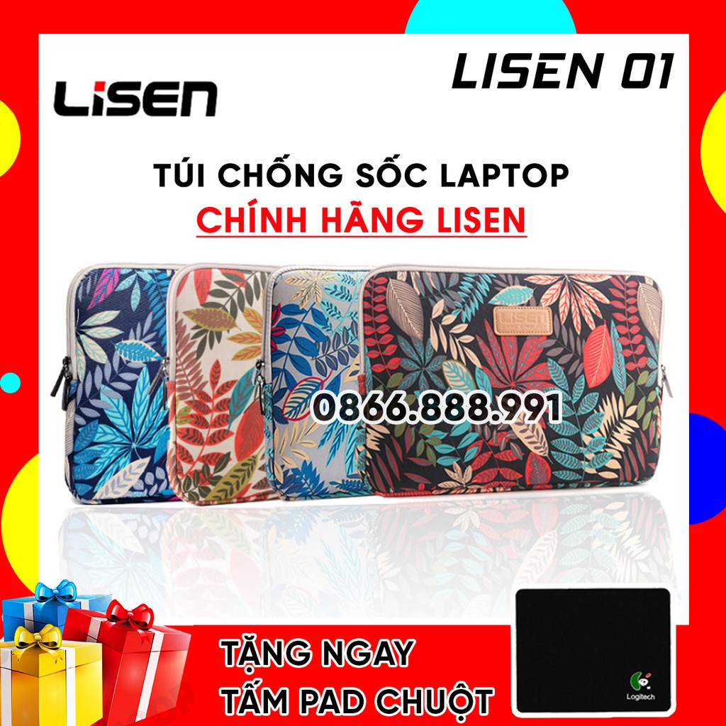 Túi Chống Sốc Laptop, Macbook Chính Hãng LISEN. Mã LISEN 01 Xả Hàng