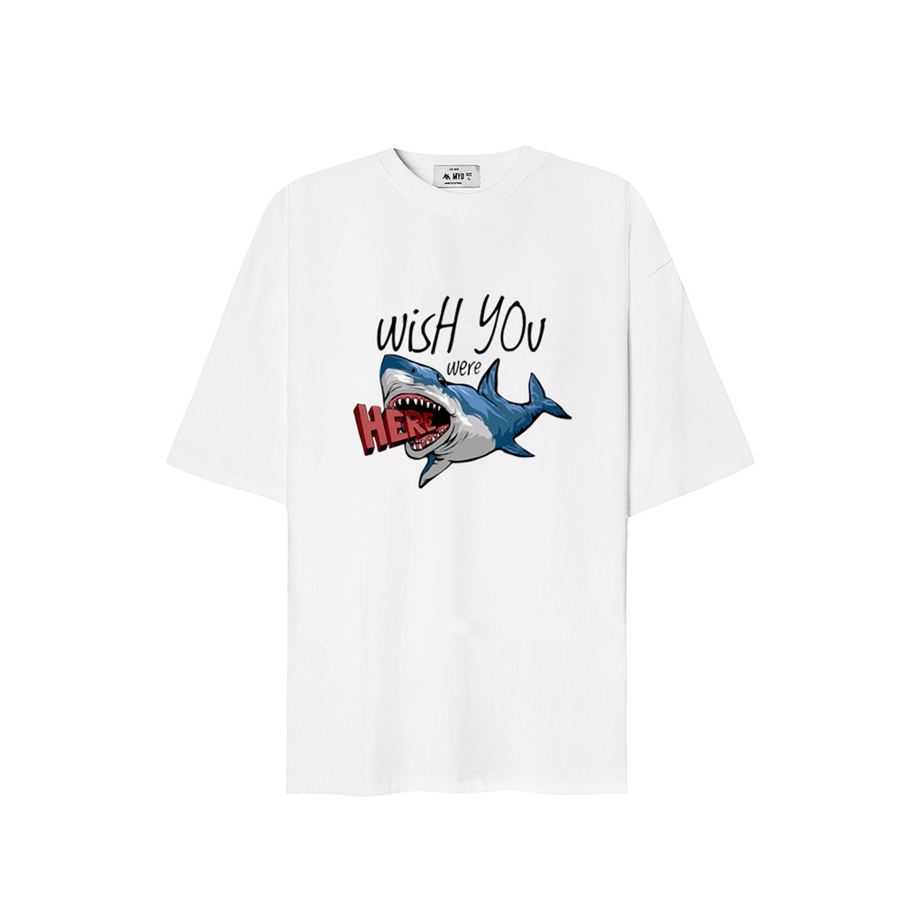 Áo Thun Lạnh MYO Vải Cotton In Hình Shark