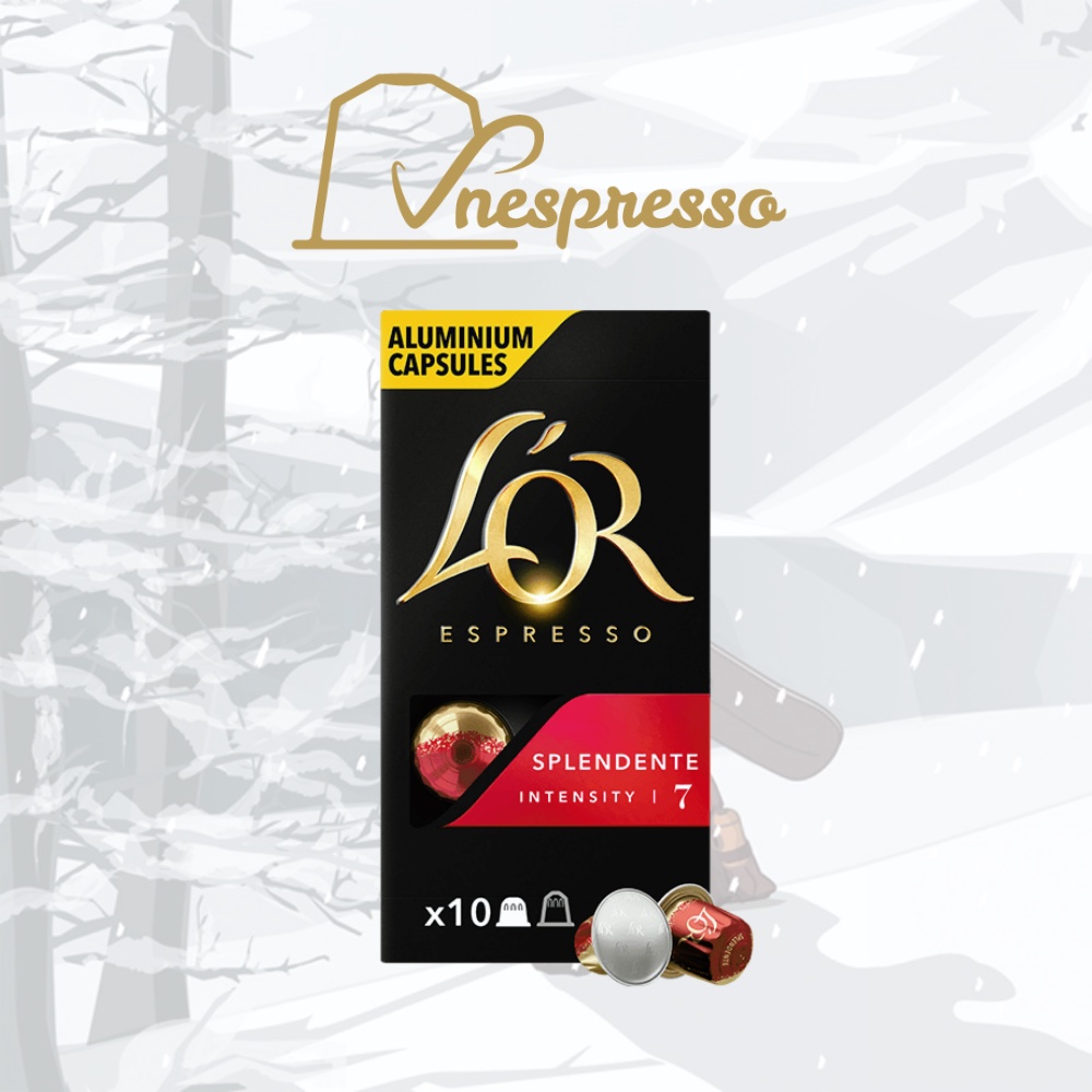 Viên nén cà phê Nespresso compatible L'OR Classic Espresso - Hộp 10 coffee capsules