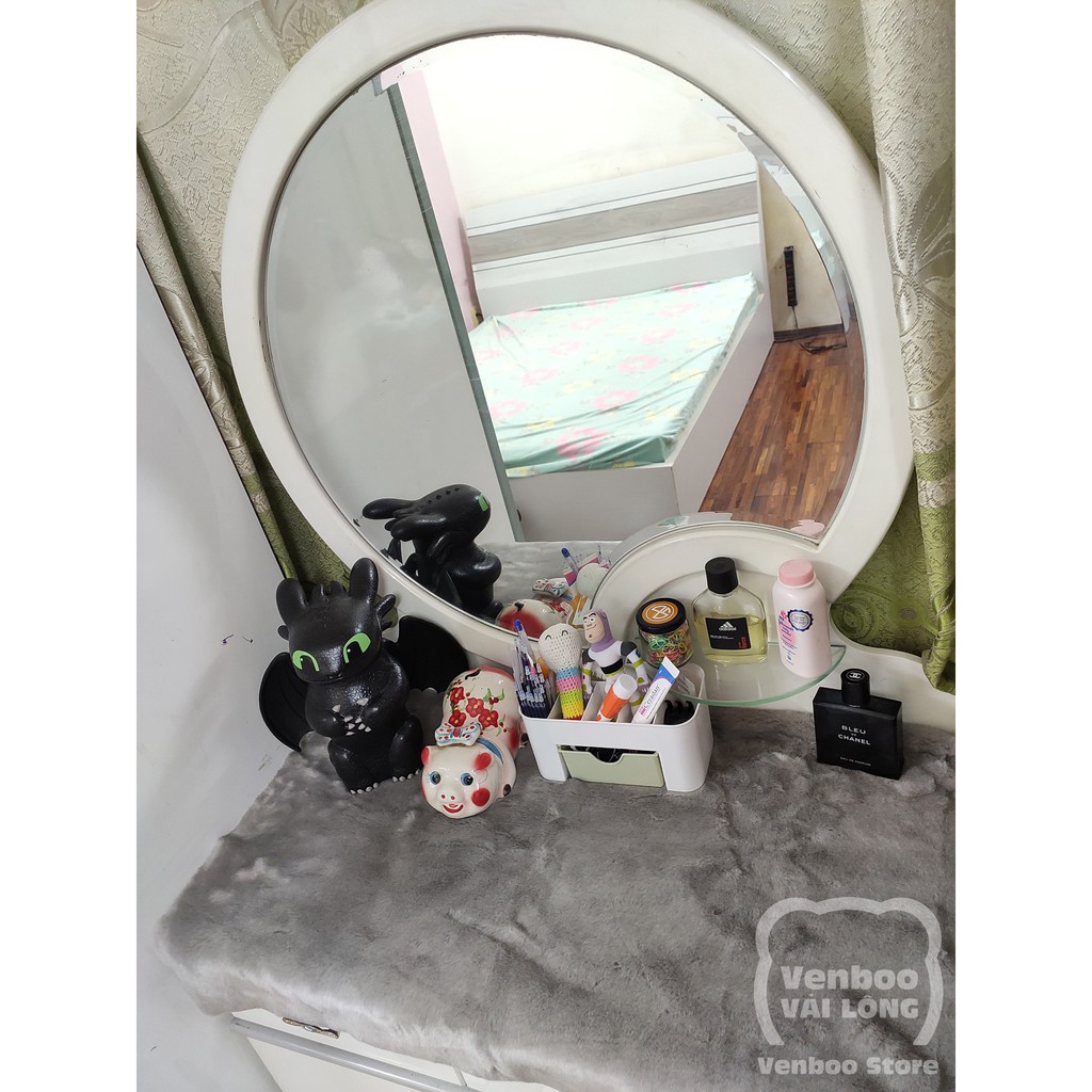 🌟Thảm Lông Trang Trí Decor Nội Thất | Xám ToToRo Cao Cấp | Siêu Hot 2021 | BigBuy360 - bigbuy360.vn