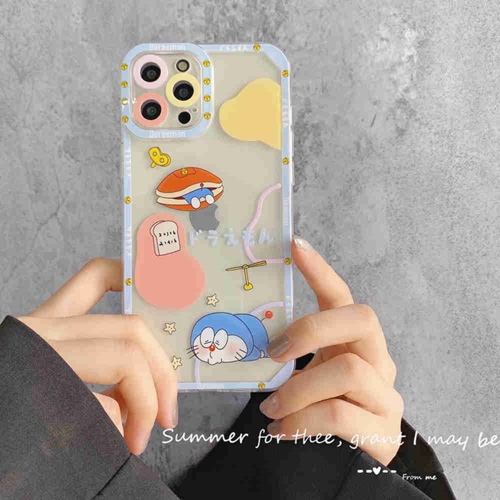 Ốp lưng IPhone trong lỗ viền camera  ĐOREMON 6plus/6s/6splus/7/7plus/8/8plus/x/xr/xs/11/12/13/14/pro/max/plus/promax