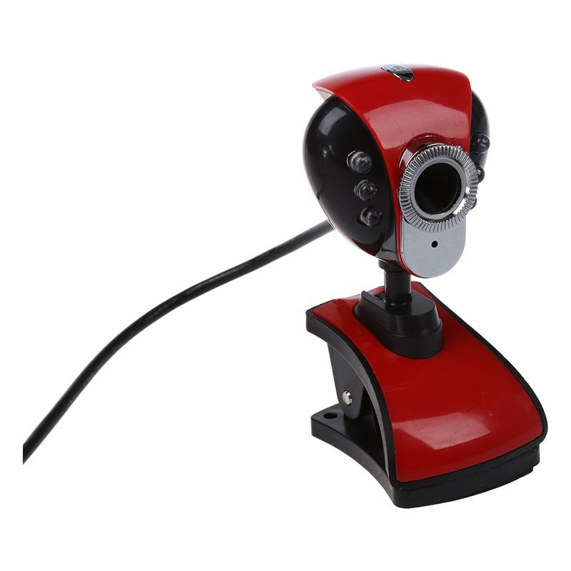 Webcam 6 bóng đèn LED có tích hợp chế đội ban đêm kèm micro cho PC Laptop | BigBuy360 - bigbuy360.vn