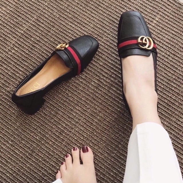Giày đầm gót vuông 5cm