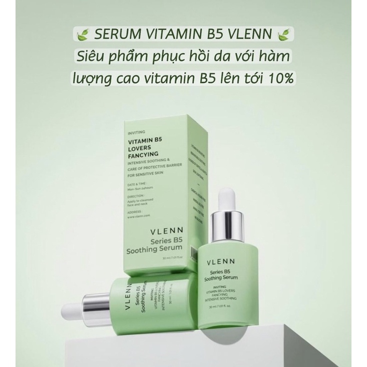 Vlenn Series B5 Soothing Serum 10% cấp ẩm,phục hồi da