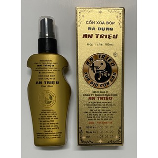 Cồn Xoa bóp đa dụng An Triệu chai xịt 100ml - XOA DỊU MỌI CƠN ĐAU