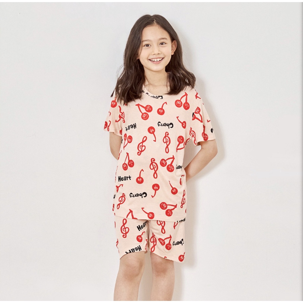 Bộ hè UniFriend Cherry cộc tay