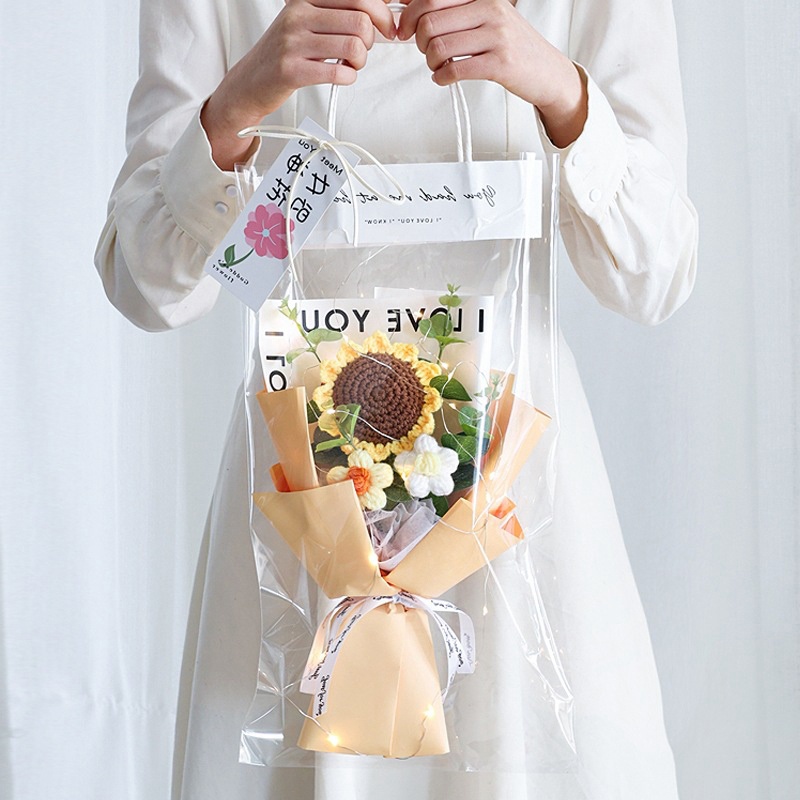 1 Bó Hoa Hướng Dương Nhân Tạo Lãng Mạn Dùng Làm Quà Tặng Valentine / Đám Cưới