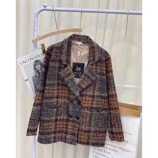 ÁO KHOÁC VEST DẠ KẺ