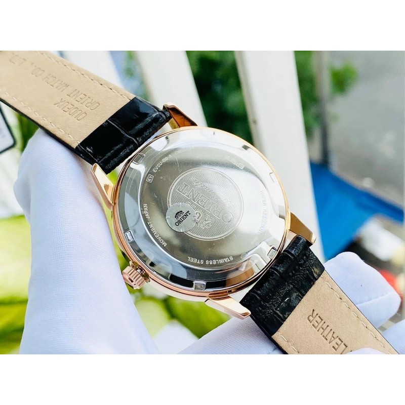 Đồng hồ Nam Orient Automatic Day dây da, size 41mm
