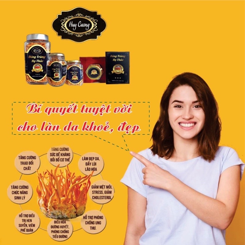 CAM KẾT CHÍNH HÃNG ( Đông trùng  hạ thảo sấy thăng hoa huy cương )